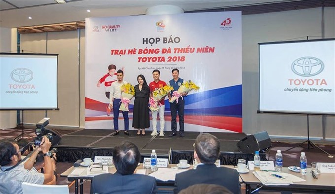 More than 3,860 children from around the country have taken part in selection for the Toyota Junior Football Programme 2018, with hopes of becoming the country’s next football stars.— Photo nghenhinvietnam