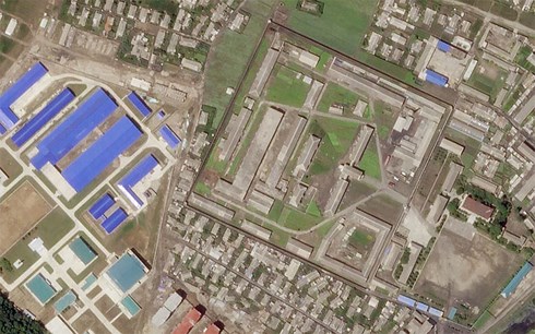 Một cơ sở sản xuất tên lửa của Triều Tiên ở thành phố Hamhung được vệ tinh chụp lại ngày 29/6/2018. (Ảnh: Reuters)