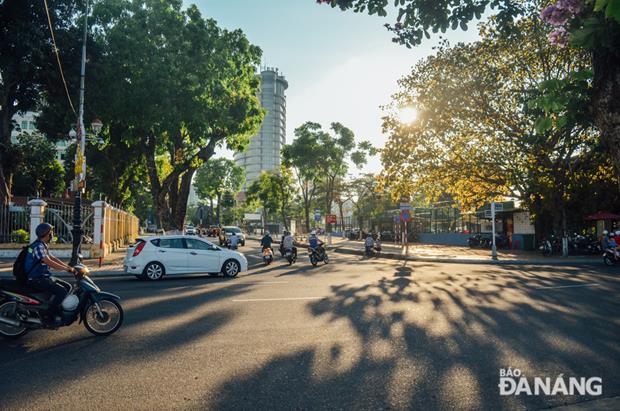 An intersection of Quang Trung and Bach Dang streets and…