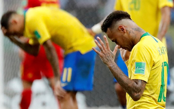 ĐT Brazil đã gục ngã 1-2 trước Bỉ trong trận tứ kết rạng sáng 7-7.