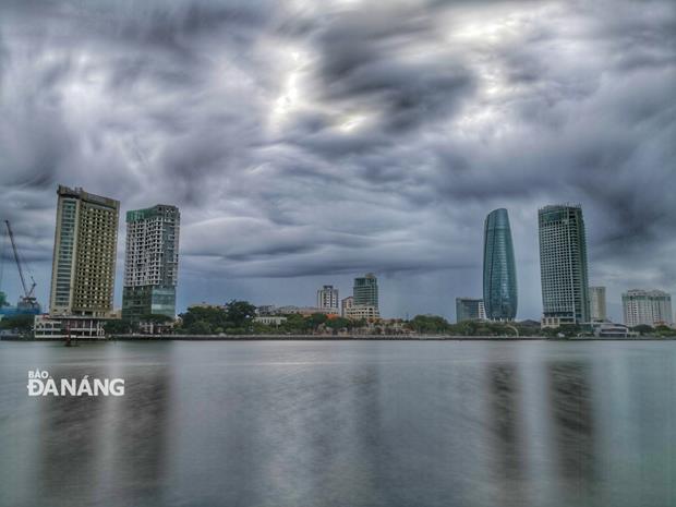 Thunder and lightning lit up the city skies on Tuesday afternoon