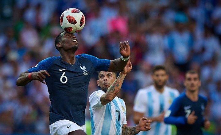 Paul Pogba đã có tới 19/26 pha tranh chấp trên không thành công tính từ vòng bảng (xếp thứ 3 của ĐT Pháp).