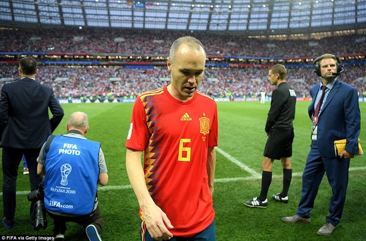   World Cup cuối cùng trong thất vọng của huyền thoại đội tuyển Tây Ban Nha - Andres Iniesta.
