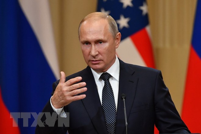 Tổng thông Nga Vladimir Putin. (Ảnh: AFP/TTXVN)