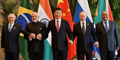 Các nhà lãnh đạo BRICS. (Ảnh: KT)