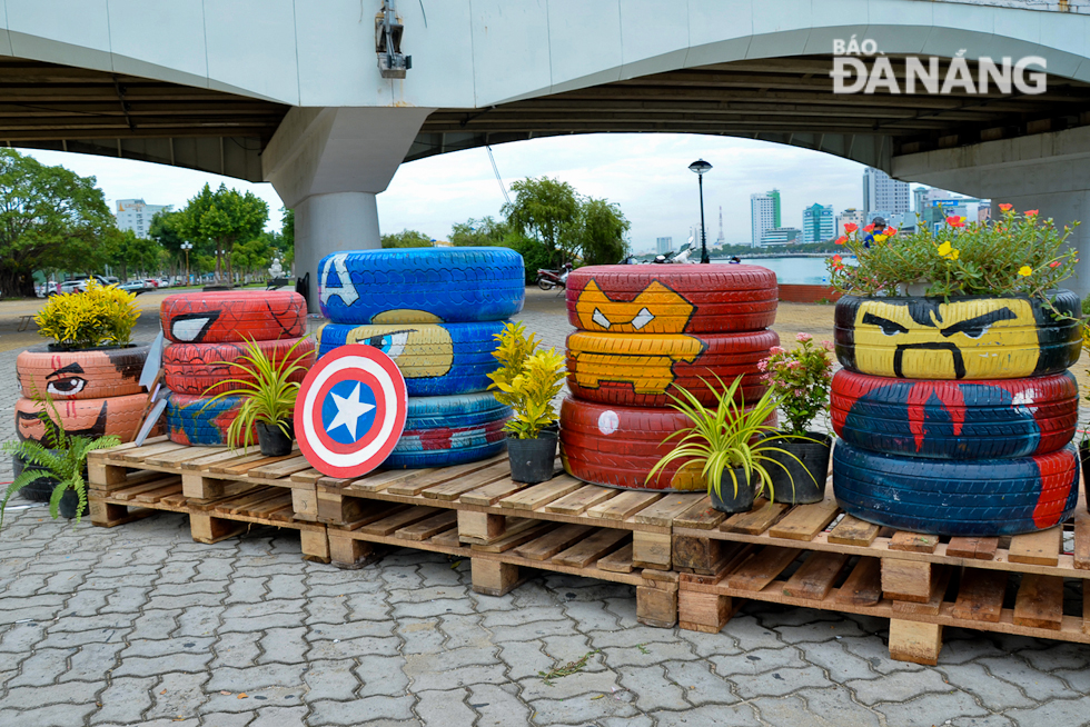 … such famous Marvel superheroes as Spidermen, Iron Man, Captain America and Dr Strange were created with old car tyres.