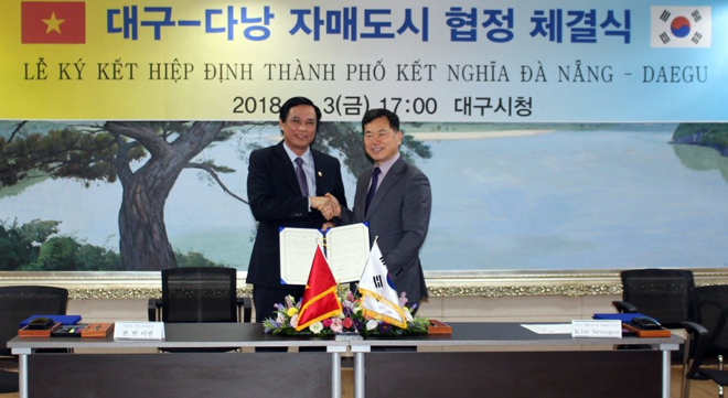 Đà Nẵng và Daegu (Hàn Quốc) ký kết thỏa thuận hợp tác toàn diện