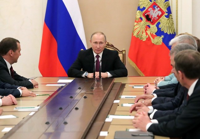 Tổng thống Nga họp với Hội đồng An ninh về lệnh trừng phạt của Mỹ