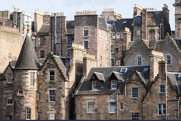 Thành phố cổ Edinburgh.