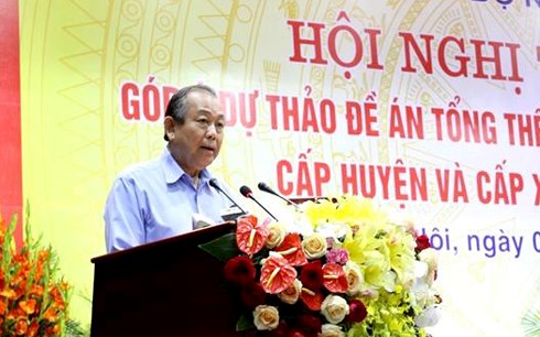 Phó Thủ tướng Thường trực Chính phủ Trương Hoà Bình: Sắp xếp đơn vị hành chính cấp huyện, xã không phải cơ học, máy móc