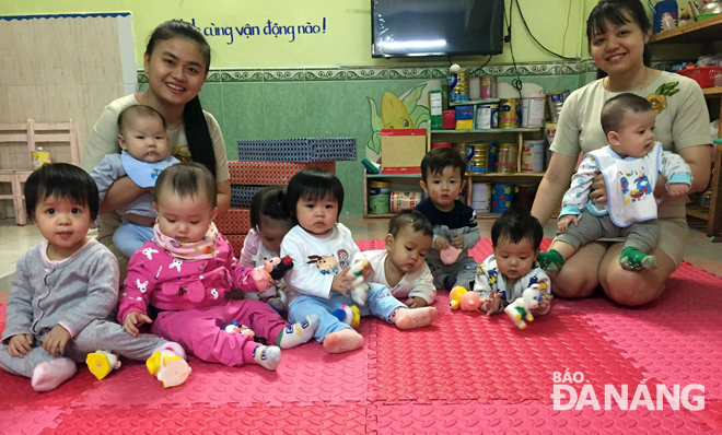 Hiện Trường mầm non tư thục Bé Thông Minh có một lớp nhà trẻ dành cho bé 3 - 12 tháng. (Ảnh do Trường mầm non tư thục Bé Thông Minh cung cấp)