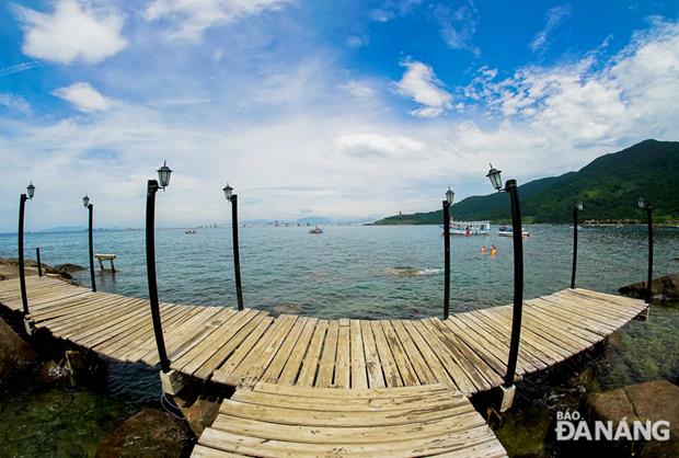 A wooden bridge is an idea place for visitors to take great photos