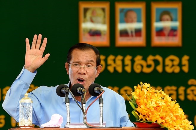 Samdech Techo Hun Sen has been reappointed as Prime Minister of Cambodia (Photo: AFP/VNA)