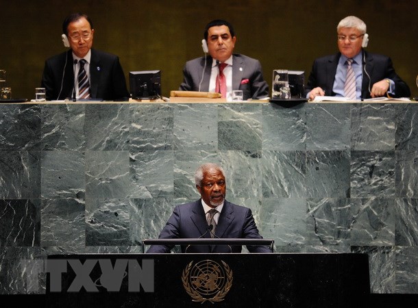 Cựu Tổng Thư ký Liên hợp quốc Kofi Annan. (Ảnh: TTXVN phát)