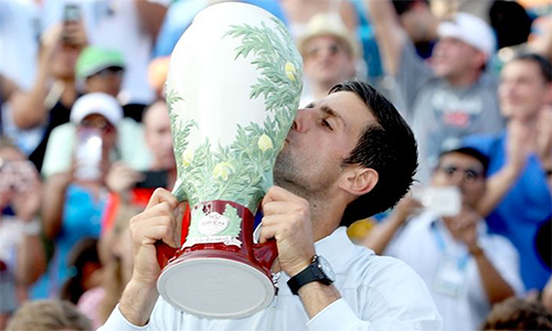 Djokovic mới giành hai danh hiệu trong năm nay, nhưng đó đều là những chức vô địch rất quan trọng tại Wimbledon và Cincinnati. Ảnh: Sky Sports.