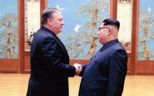 Ngoại trưởng Mỹ Mike Pompeo trước đây đã gặp Nhà lãnh đạo Triều Tiên Kim Jong-un. Ảnh: Getty
