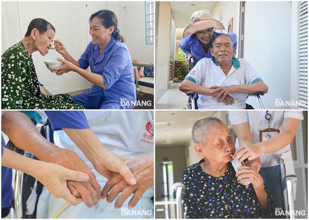 The care centre’s doctors and nurses regularly provide medical check-ups for elderly people there