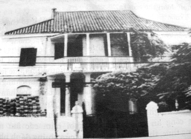 Trụ sở Ty Công an Đà Nẵng (1945-1946), bây giờ là nhà số 247 Trần Phú, Đà Nẵng.               (Chụp lại từ ảnh tư liệu) 