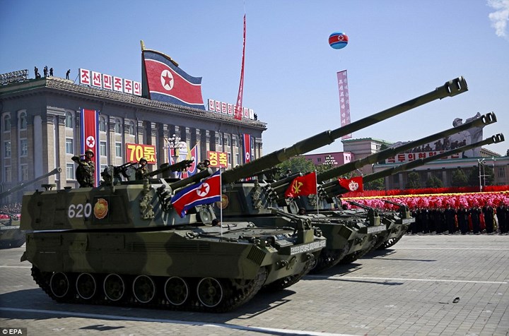 Hình ảnh ấn tượng kỷ niệm Quốc khánh đặc biệt hiếm có của Triều Tiên