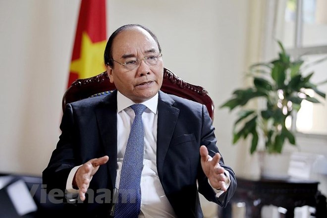 Thủ tướng Nguyễn Xuân Phúc trả lời phỏng vấn báo The Straits Times