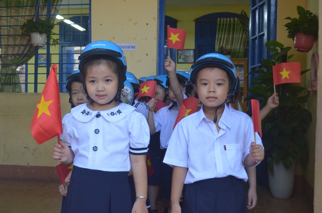 Year 1 pupils eagerly attended the opening ceremony for the new school year at their school