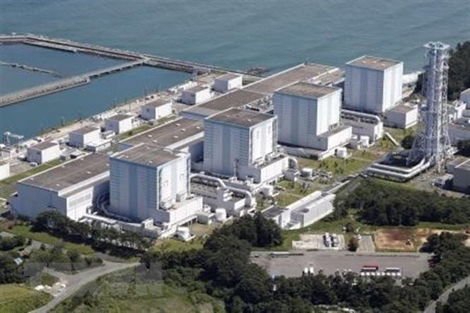 Nhà máy điện hạt nhân Fukushima ở tỉnh Fukushima, Nhật Bản. (Ảnh: Kyodo/TTXVN)