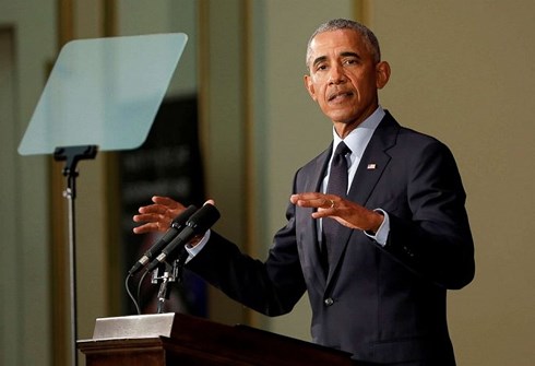 Cựu Tổng thống Obama công kích người kế nhiệm hôm 7/9. (Ảnh: Reuters) 