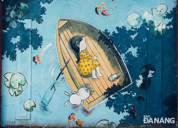 The murals depict the beauty of the nature, the daily lives of people, and public awareness about environmental protection.