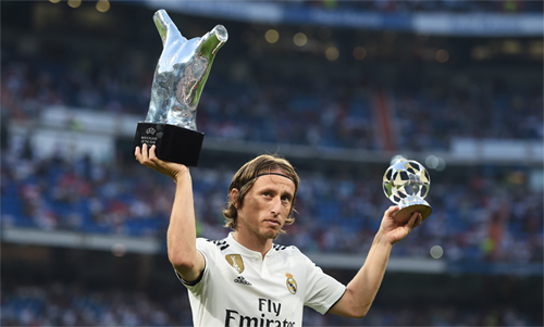 Luka Modric nổi bật trong năm 2018 với thành tích giúp Real vô địch Champions League và đưa Croatia vào chung kết World Cup. Ảnh: Reuters