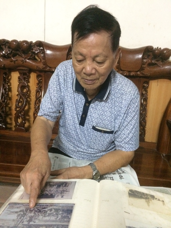 Ông Võ Văn Minh với ký ức ngày kháng Pháp. Ảnh: H.V