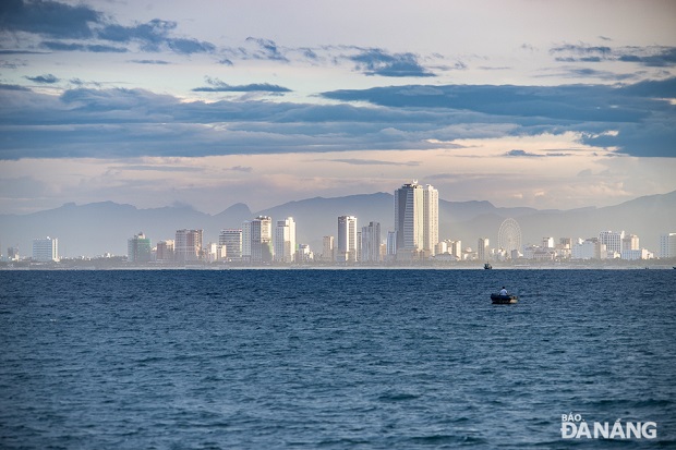 High-rise buildings and modern architectures exposed under day-time dim 