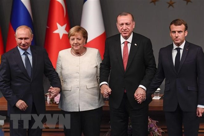 Nga, Pháp, Đức, Thổ Nhĩ Kỳ ra tuyên bố chung về vấn đề Syria