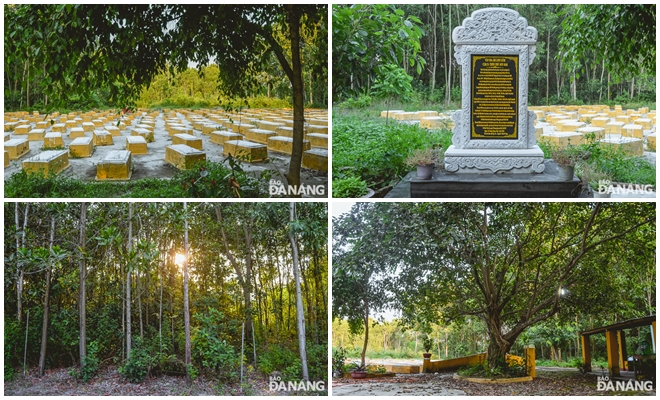 Nghĩa trang Gò Bá Xứ khang trang, sạch sẽ nhờ sự chăm sóc, trông coi của người dân địa phương.