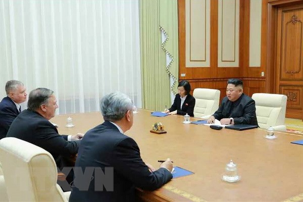 KCNA khẳng định nhà lãnh đạo Kim Jong-un cũng bày tỏ “ý chí” và “lòng tin” rằng sẽ đạt được tiến triển trong những vấn đề hai bên cùng quan tâm. (Nguồn: YONHAP/TTXVN)