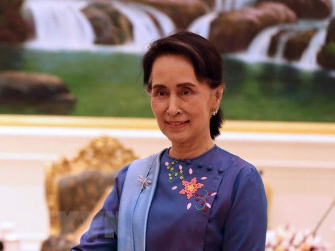 Myanmar State Counselor Aung San Suu Kyi (Photo: Xinhua/VNA)