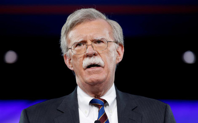 Cố vấn An ninh Quốc gia Mỹ John Bolton (Ảnh: Reuters)