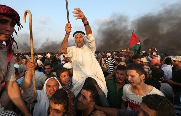 Cuộc biểu tình mới nhất của người Palestine tại Dải Gaza.