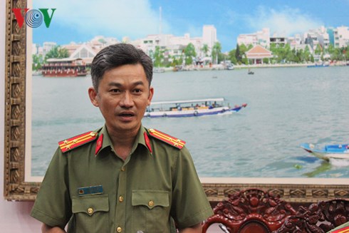 Thượng tá Trần Văn Dương, Trưởng phòng Tham mưu, người phát ngôn Công an TP. Cần Thơ