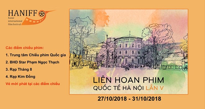 The Hanoi International Film Festival will take place from October 27 to 31.