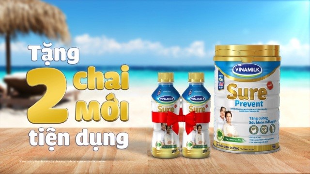 Vinamilk Sure Prevent chai mới - Món quà sức khỏe gửi trọn yêu thương