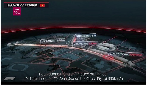 Tổng quan đường đua F1 được thiết kế ở Hà Nội