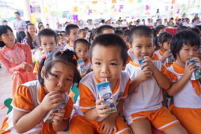 204 đơn vị trường học tham gia đề án Sữa học đường