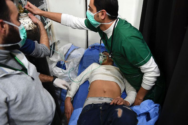 Vụ tấn công nghi dùng chất hóa học ở Syria: Hơn 100 người nhiễm độc