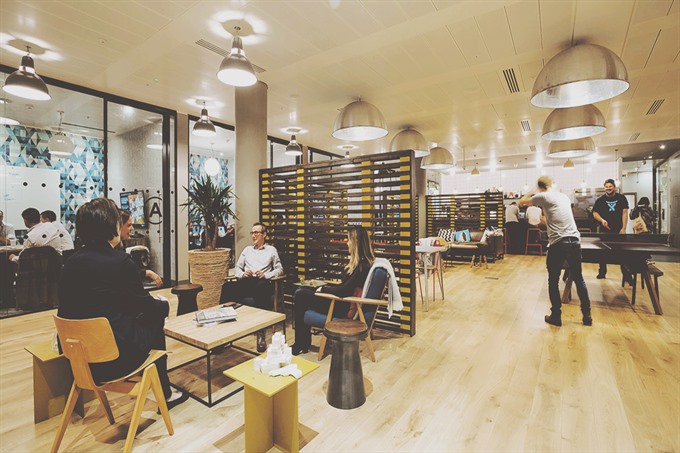 WeWork, a co-working space provider, on Wednesday announced plans to enter the Vietnamese market as part of its strategy to expand operations in Southeast Asia.— Photo y-nest.vn 