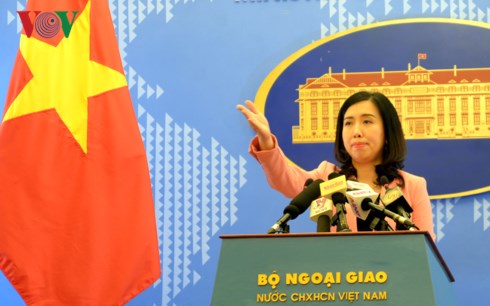 Người phát ngôn Bộ Ngoại giao Lê Thị Thu Hằng tại cuộc họp báo thường kỳ ngày 8/11.