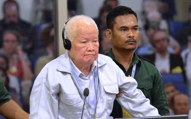 Former Khmer Rouge head of state Khieu Samphan (Photo: AFP)