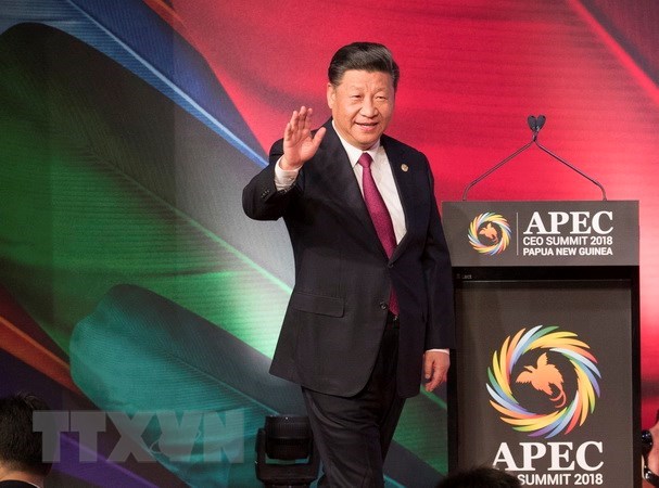 Chinese President Xi Jinping at the APEC CEO Summit 2018 in Papua New Guinea on November 17. (Photo: Xinhua/VNA)