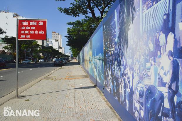 6,680m2 of land at the Sunrise project site has been taken back to create a 5.7m-wide walkway at the end of Ho Xuan Huong Street.