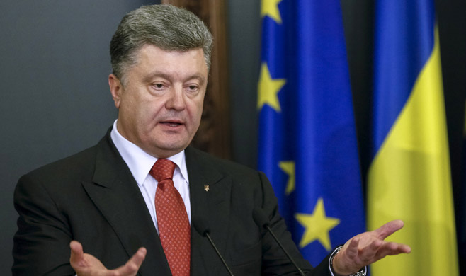 Tổng thống Ukraine Petro Poroshenko. Ảnh: occidentaldisse