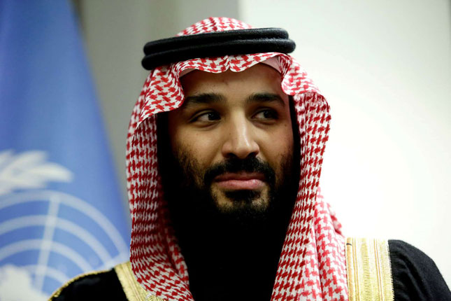 Thái tử Saudi Arabia Mohammed bin Salman đang có chuyến công du Trung Đông nhằm tìm kiếm sự ủng hộ. 	         Ảnh: Reuters
